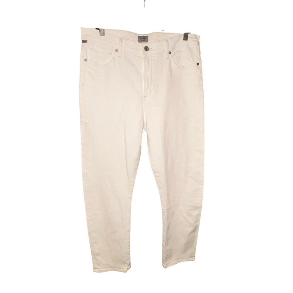 Citizens of Humanity Harlow Ankle High Rise Slim White Jeans Womens Size 32‎